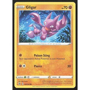 Gligar 140/264 SWSH08: Fusion  Strike Regular Common MP